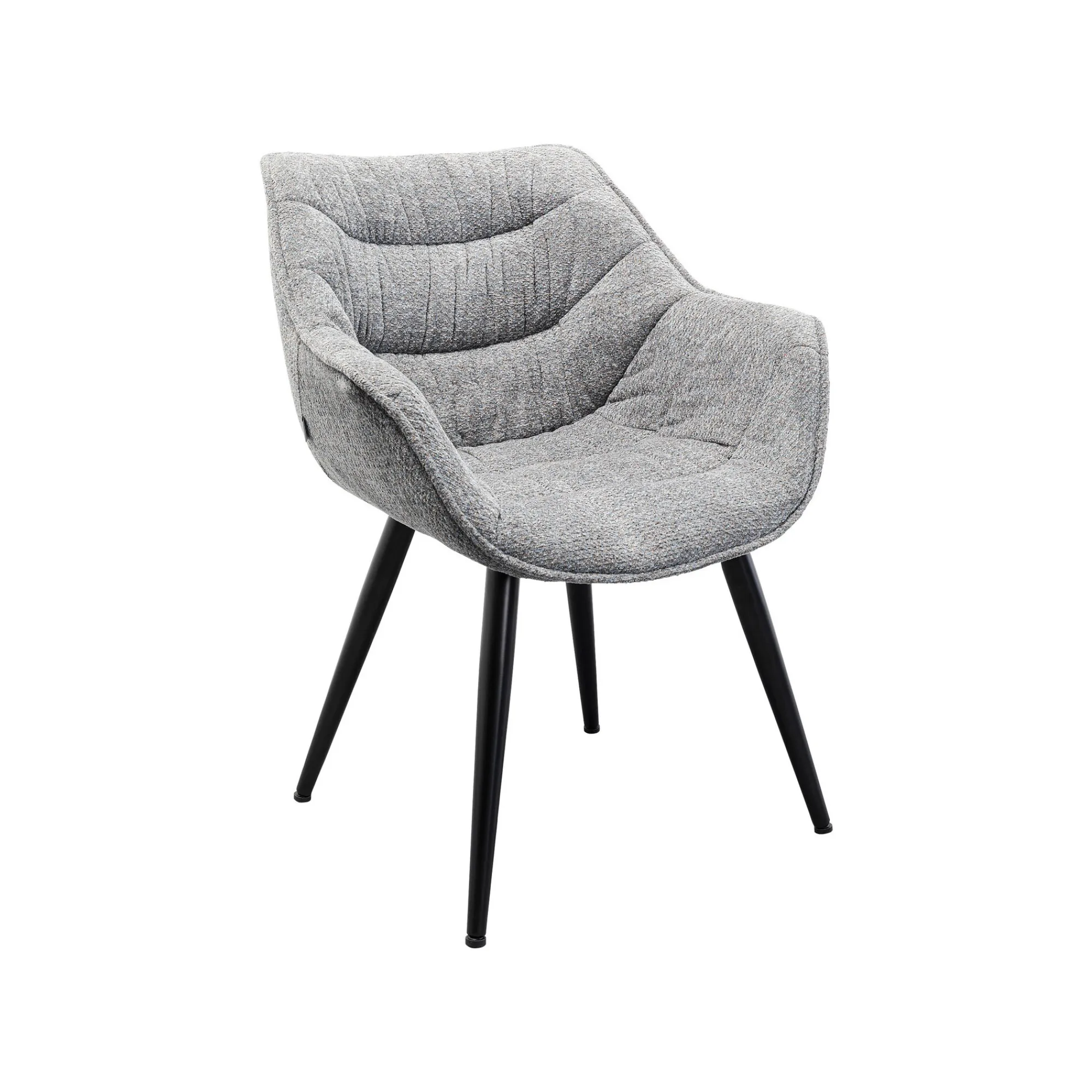 KARE Design Chaise Avec Accoudoirs Thelma Melange Grise ^ Chaise