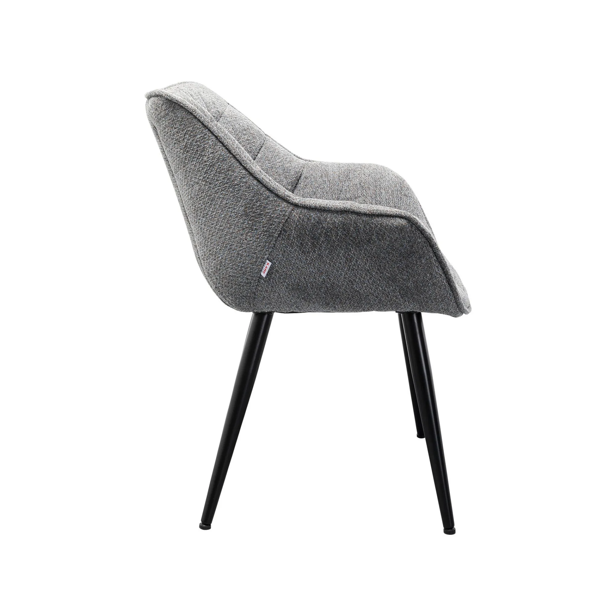 KARE Design Chaise Avec Accoudoirs Thelma Melange Grise ^ Chaise