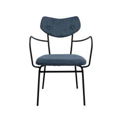 KARE Design Chaise Avec Accoudoirs Viola Bleue ^ Chaise