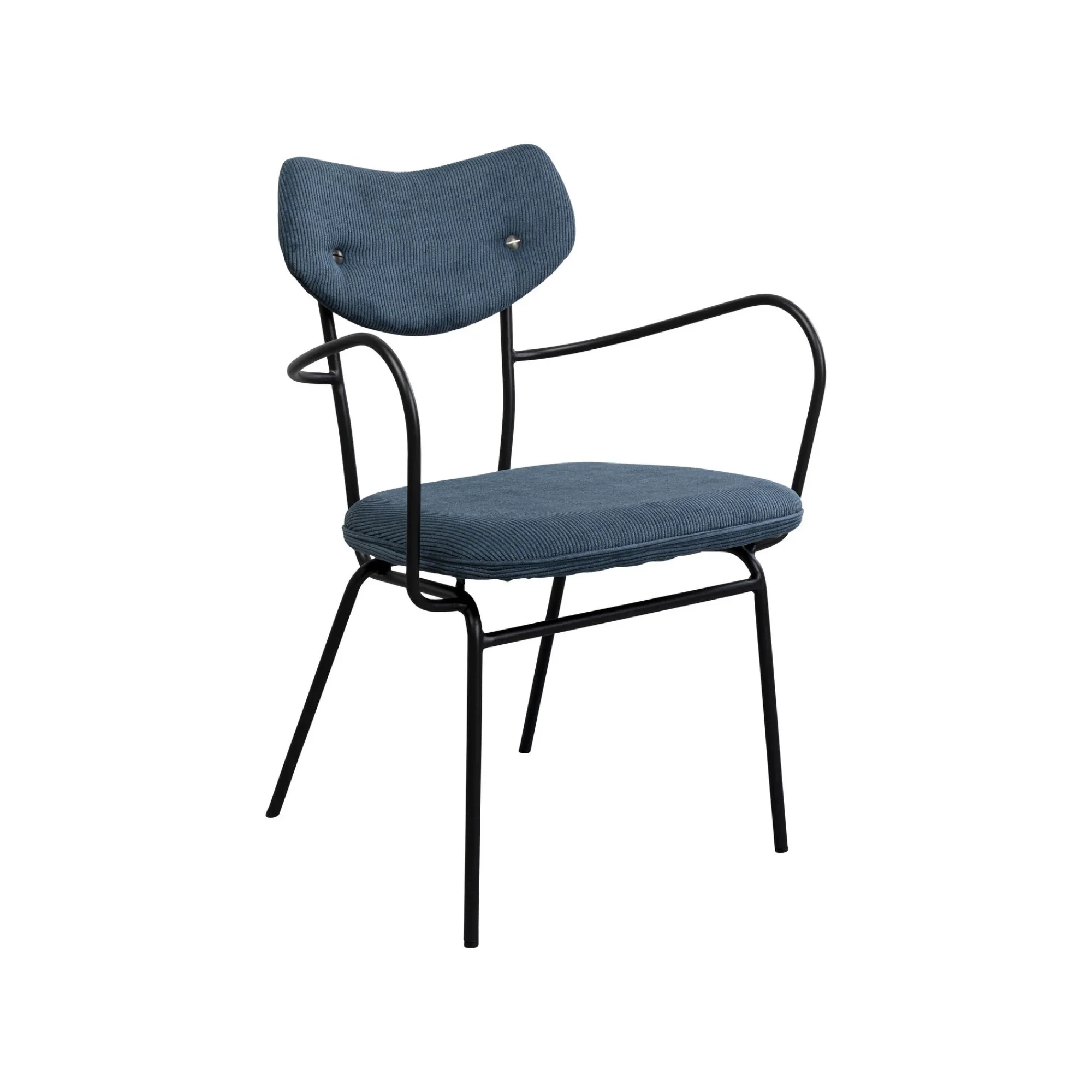 KARE Design Chaise Avec Accoudoirs Viola Bleue ^ Chaise