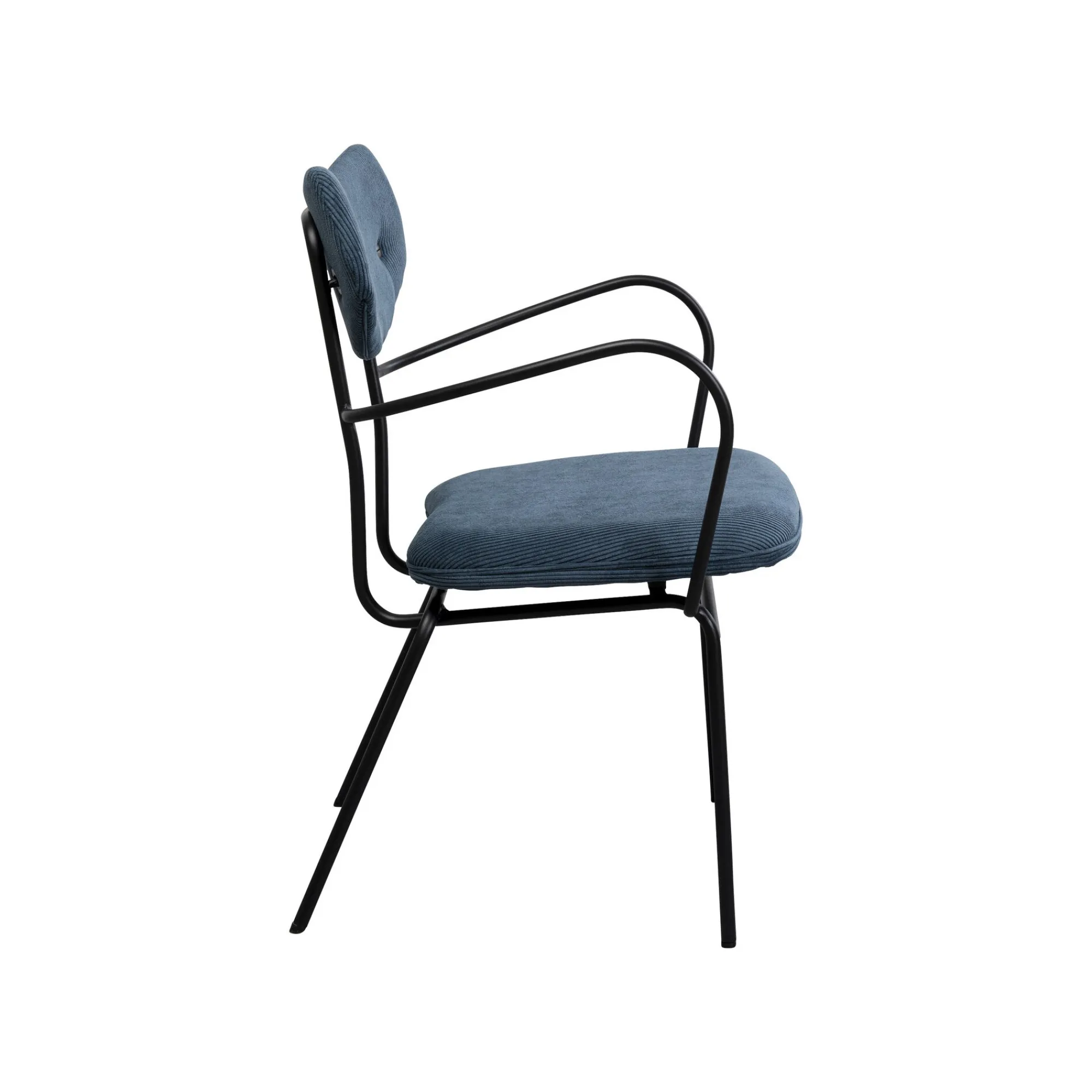 KARE Design Chaise Avec Accoudoirs Viola Bleue ^ Chaise