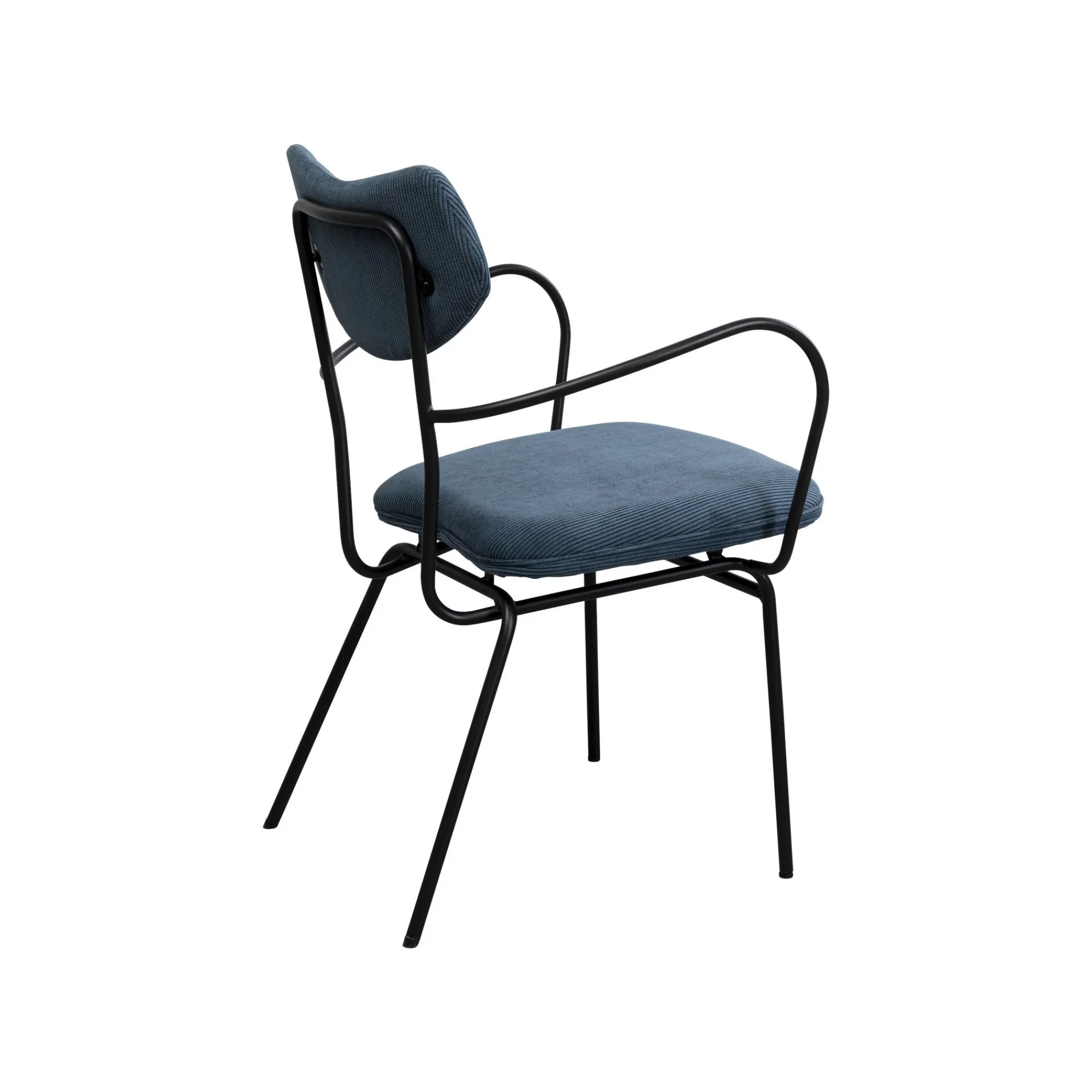 KARE Design Chaise Avec Accoudoirs Viola Bleue ^ Chaise