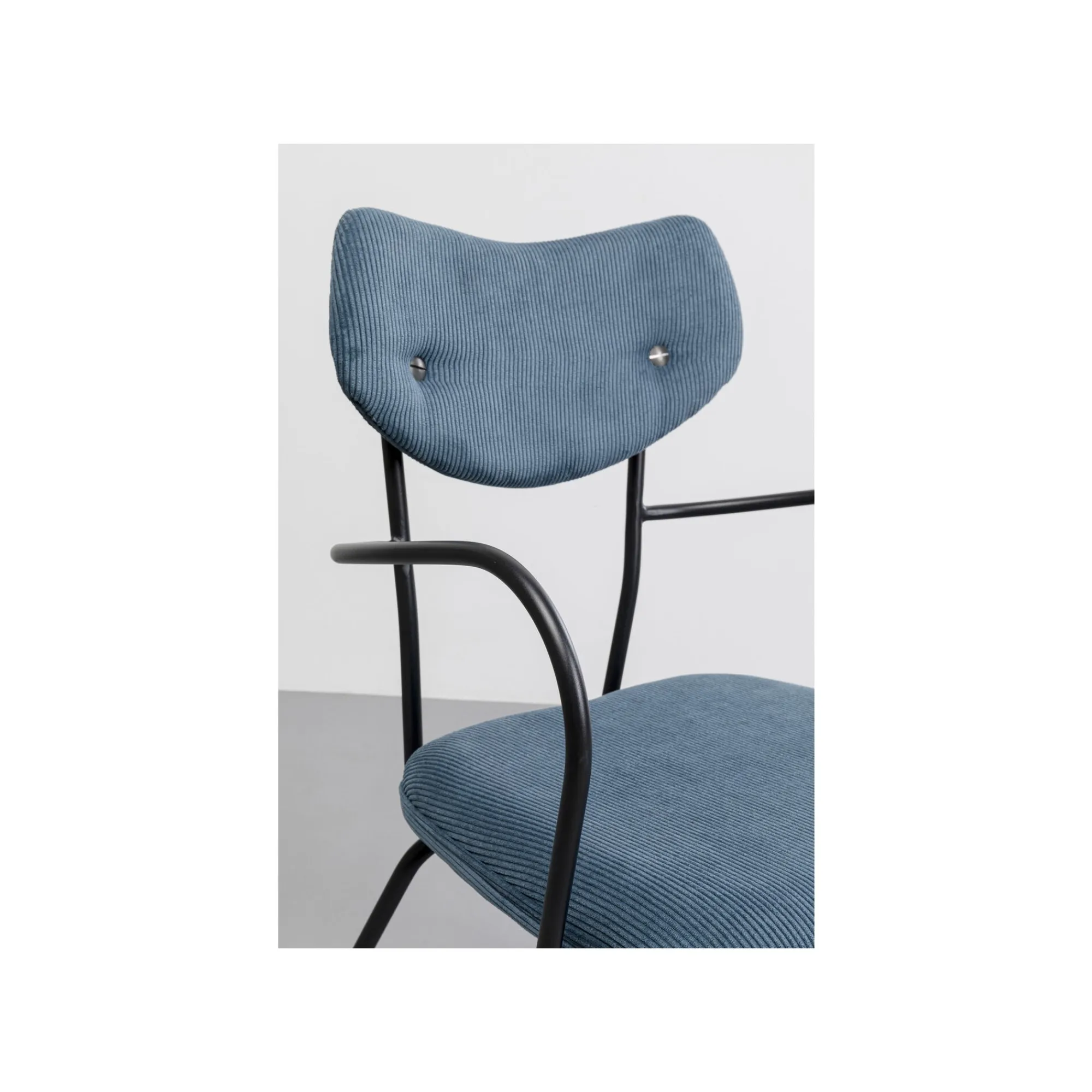 KARE Design Chaise Avec Accoudoirs Viola Bleue ^ Chaise