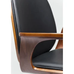 KARE Design Chaise De Bureau Pivotante Patron Noyer ^ Chaise De Bureau