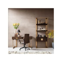 KARE Design Chaise De Bureau Pivotante Labora Marron Foncé ^ Chaise De Bureau