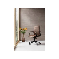 KARE Design Chaise De Bureau Pivotante Labora Marron Foncé ^ Chaise De Bureau