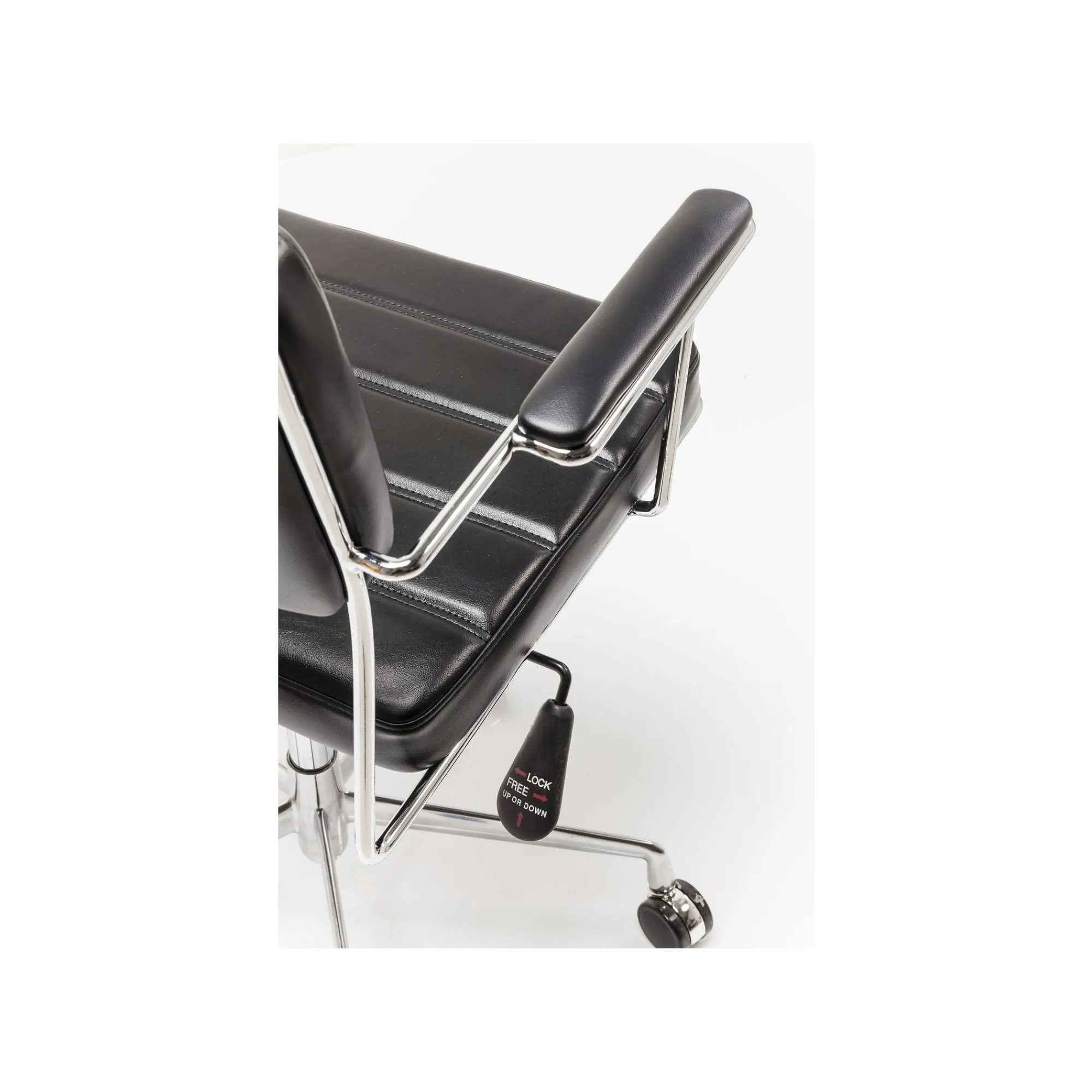 KARE Design Chaise De Bureau Pivotante Dottore Noire ^ Chaise De Bureau