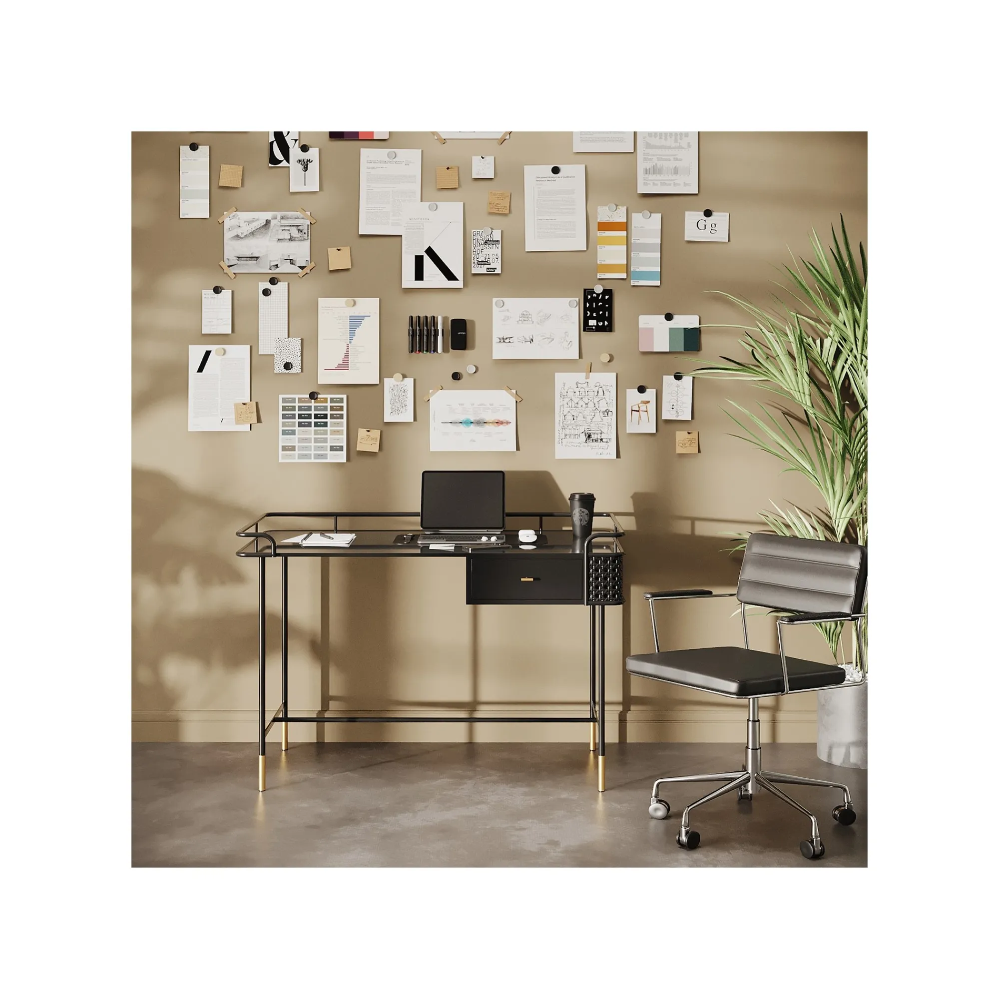 KARE Design Chaise De Bureau Pivotante Dottore Noire ^ Chaise De Bureau