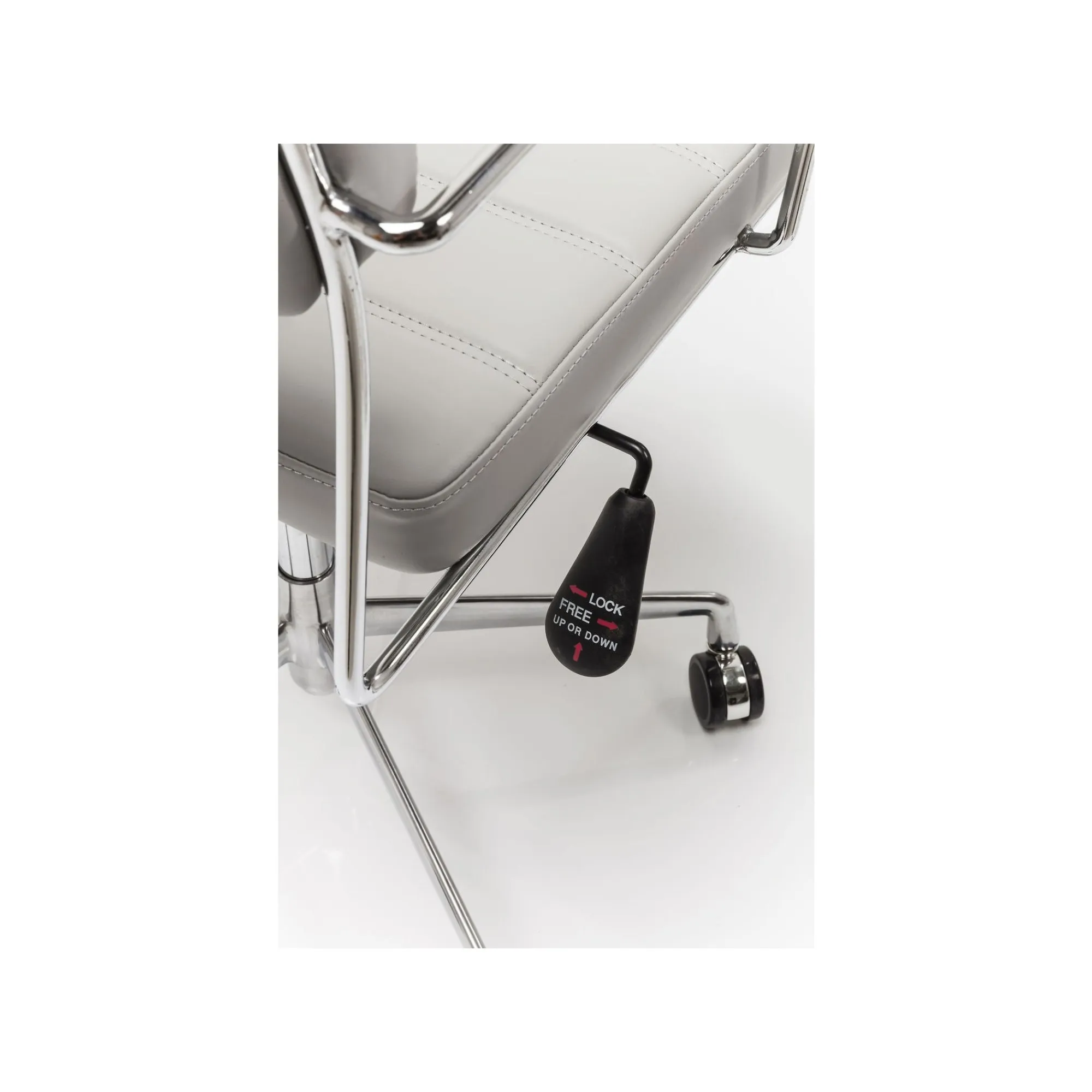 KARE Design Chaise De Bureau Pivotante Dottore Grise ^ Chaise De Bureau