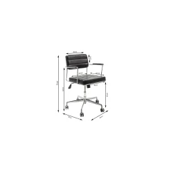 KARE Design Chaise De Bureau Pivotante Dottore Marron ^ Chaise De Bureau
