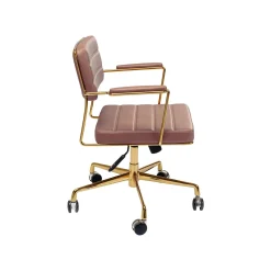 KARE Design Chaise De Bureau Pivotante Dottore Marron ^ Chaise De Bureau