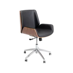 KARE Design Chaise De Bureau Pivotante Rouven Noire ^ Chaise De Bureau