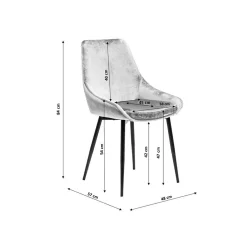 KARE Design Chaise East Side Velours Marron ^ Chaise