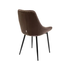 KARE Design Chaise East Side Velours Marron ^ Chaise