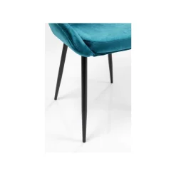 KARE Design Chaise East Side Velours Bleu-vert ^ Chaise