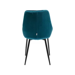 KARE Design Chaise East Side Velours Bleu-vert ^ Chaise