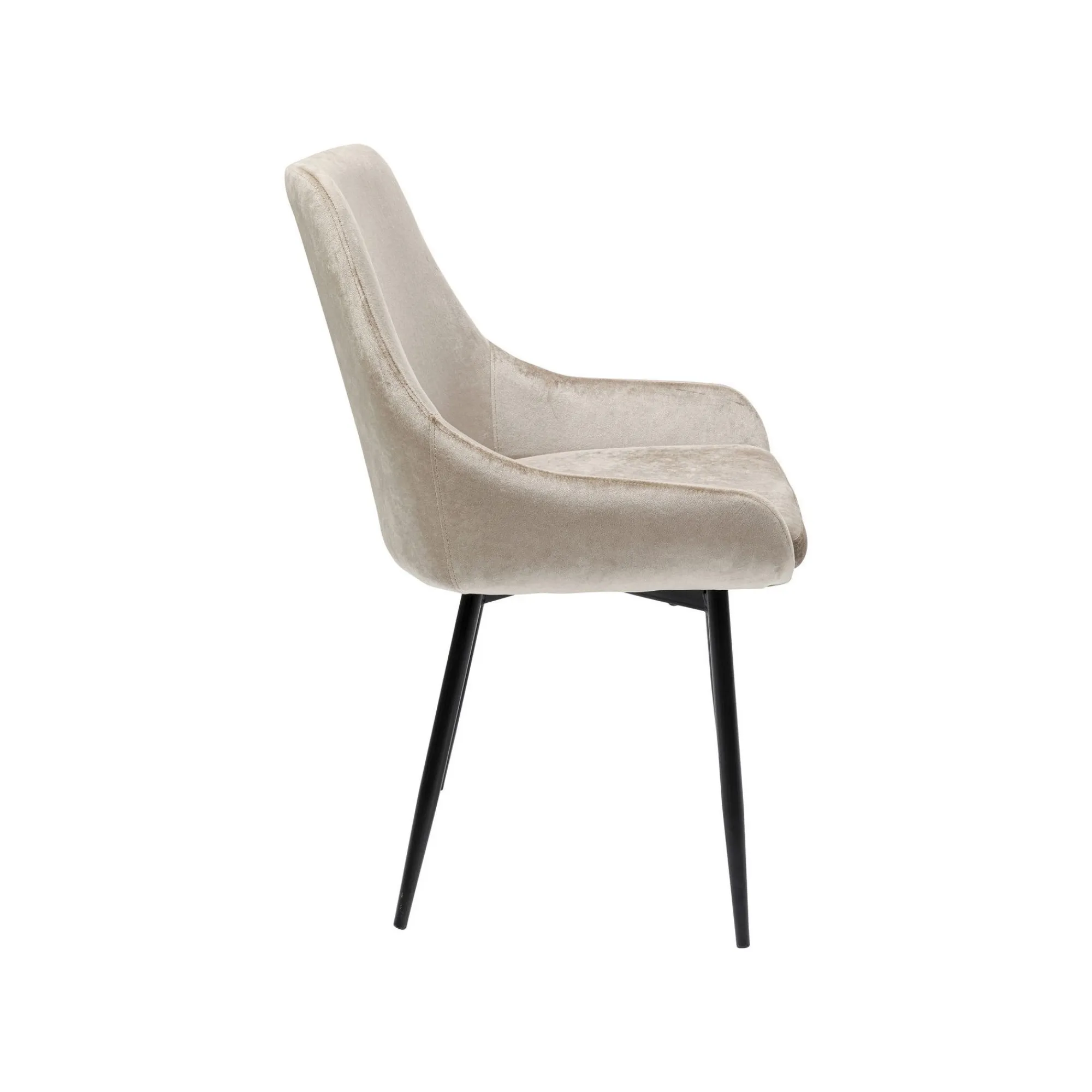 KARE Design Chaise East Side Velours Beige 52cm ^ Chaise
