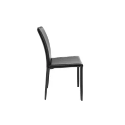 KARE Design Chaise En Cuir Milano Noire ^ Chaise