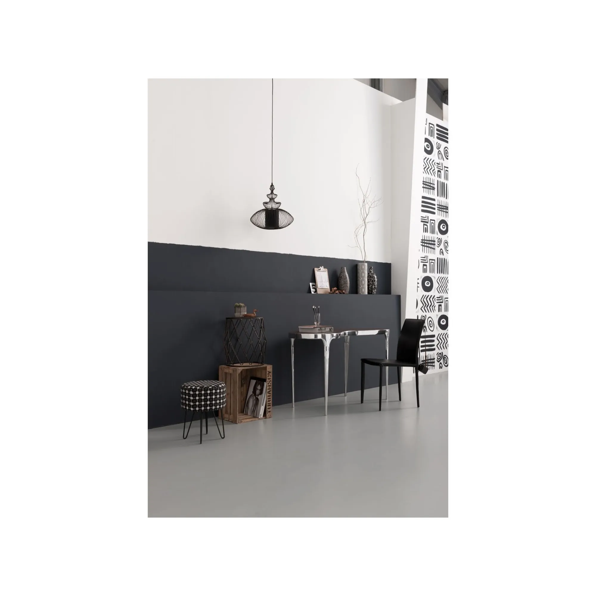 KARE Design Chaise En Cuir Milano Noire ^ Chaise