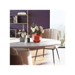 KARE Design Chaise Hojas Velours Beige Et Taupe ^ Chaise