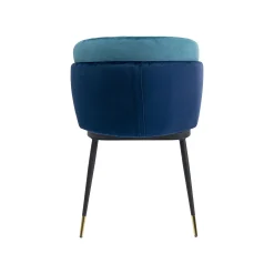KARE Design Chaise Hojas Velours Bleu ^ Chaise