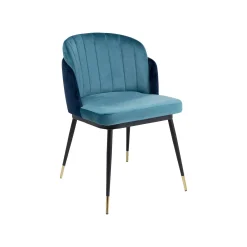 KARE Design Chaise Hojas Velours Bleu ^ Chaise