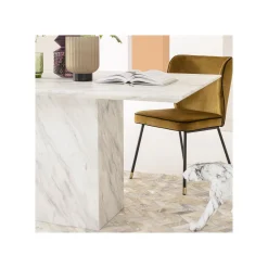 KARE Design Chaise Irina Velours Ocre ^ Chaise