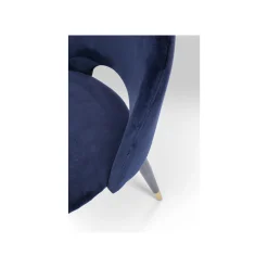 KARE Design Chaise Iris Velours Bleu ^ Chaise