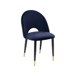 KARE Design Chaise Iris Velours Bleu ^ Chaise