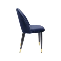 KARE Design Chaise Iris Velours Bleu ^ Chaise