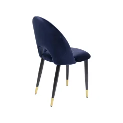 KARE Design Chaise Iris Velours Bleu ^ Chaise