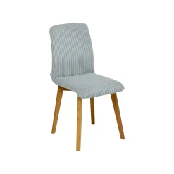 KARE Design Chaise Lara Cord Côtelée Bleue ^ Chaise