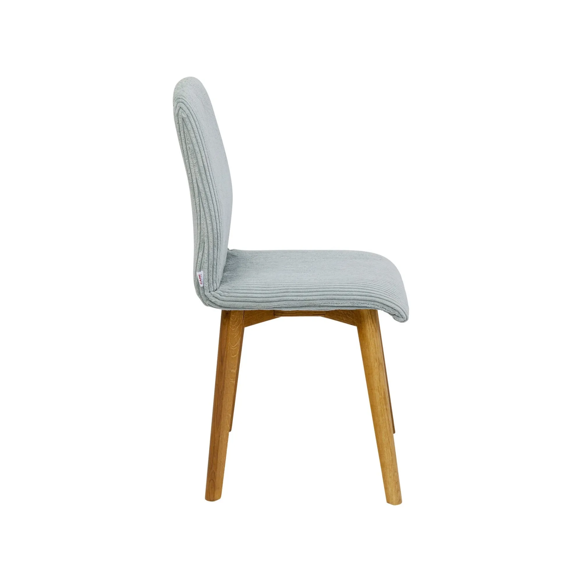 KARE Design Chaise Lara Cord Côtelée Bleue ^ Chaise