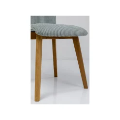 KARE Design Chaise Lara Cord Côtelée Bleue ^ Chaise