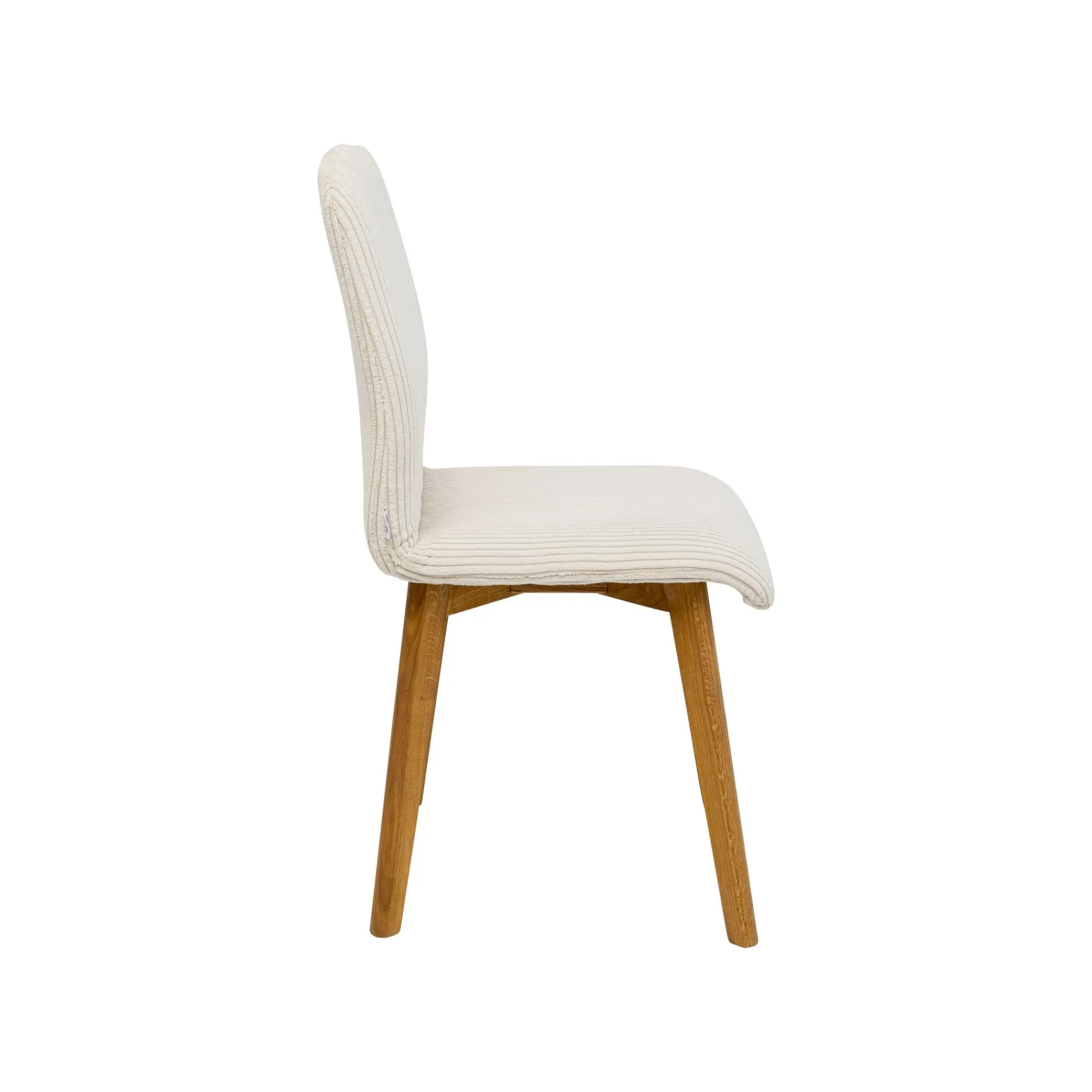KARE Design Chaise Lara Cord Côtelée Crème ^ Chaise