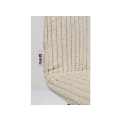 KARE Design Chaise Lara Cord Côtelée Crème ^ Chaise
