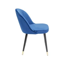KARE Design Chaise Luisa Velours Bleu ^ Chaise