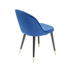 KARE Design Chaise Luisa Velours Bleu ^ Chaise