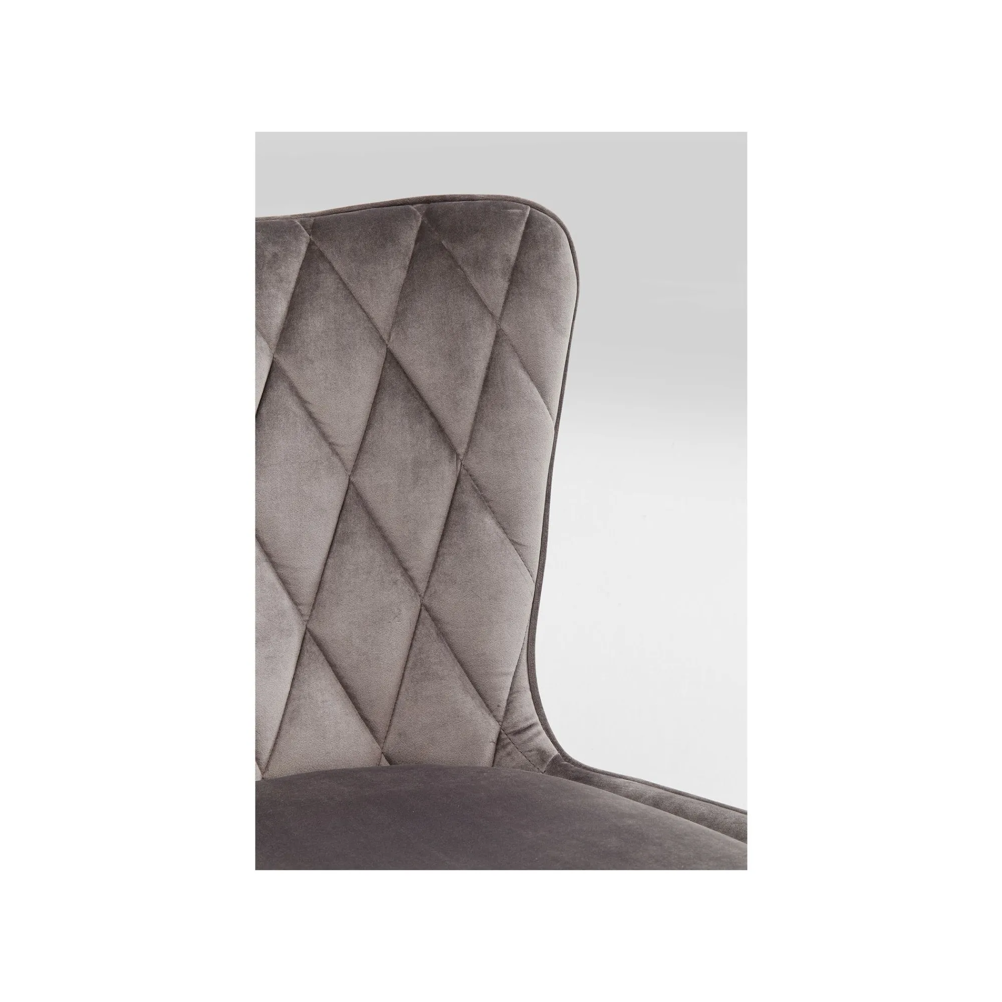 KARE Design Chaise Marshall Velours Gris ^ Chaise