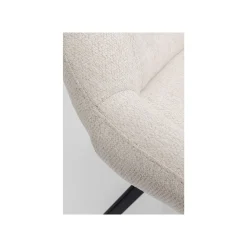 KARE Design Chaise Pivotante Baron Crème ^ Chaise