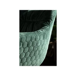 KARE Design Chaise Pivotante Colmar Velours Vert ^ Chaise