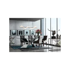 KARE Design Chaise Prince Velours Gris ^ Chaise