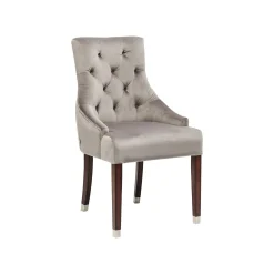 KARE Design Chaise Prince Velours Gris ^ Chaise