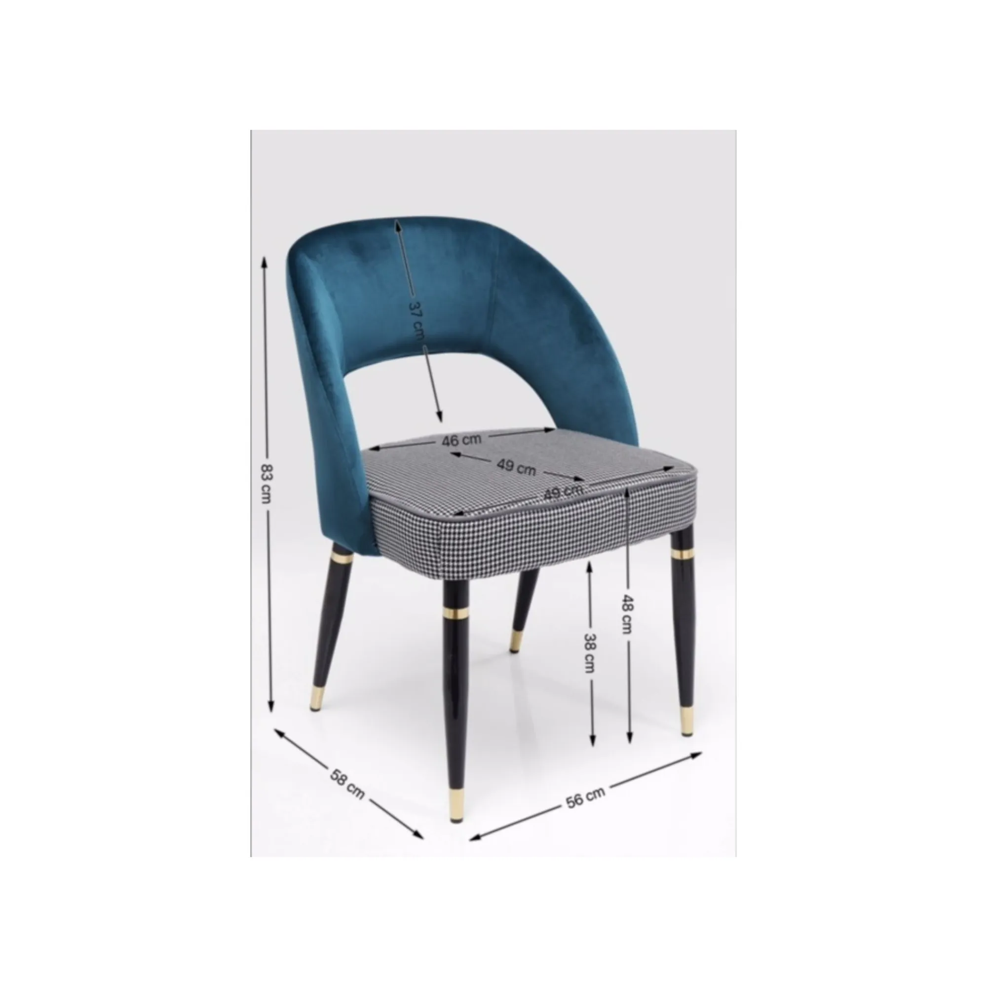 KARE Design Chaise Samantha Bleue ^ Chaise