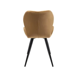 KARE Design Chaise Viva Velours Marron Et Noir ^ Chaise