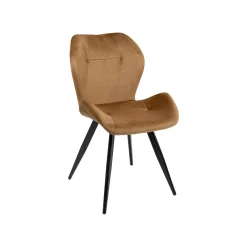 KARE Design Chaise Viva Velours Marron Et Noir ^ Chaise