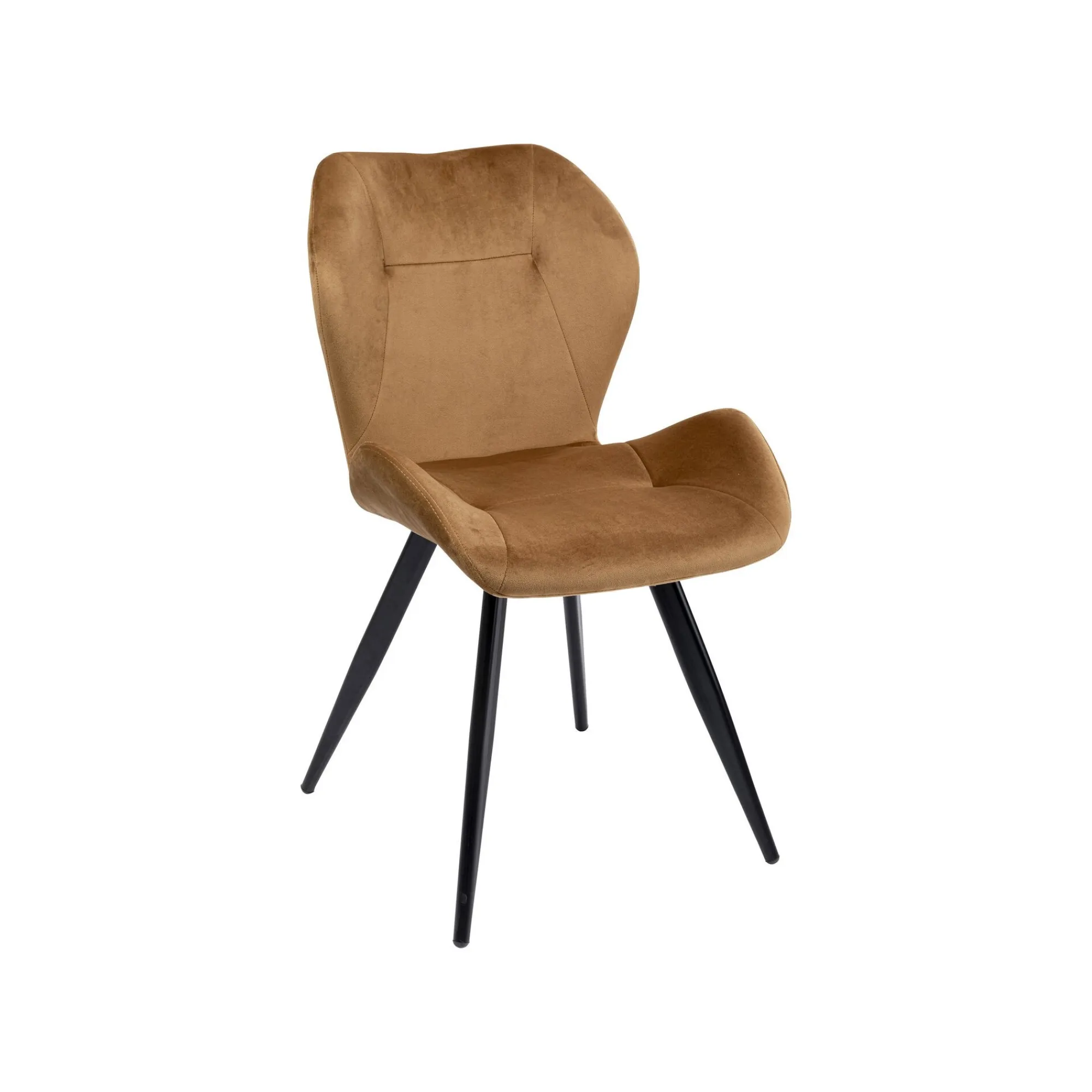 KARE Design Chaise Viva Velours Marron Et Noir ^ Chaise