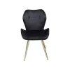 KARE Design Chaise Viva Velours Noir Et Or ^ Chaise