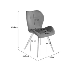 KARE Design Chaise Viva Velours Rose Et Or ^ Chaise