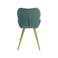 KARE Design Chaise Viva Velours Vert Et Or ^ Chaise